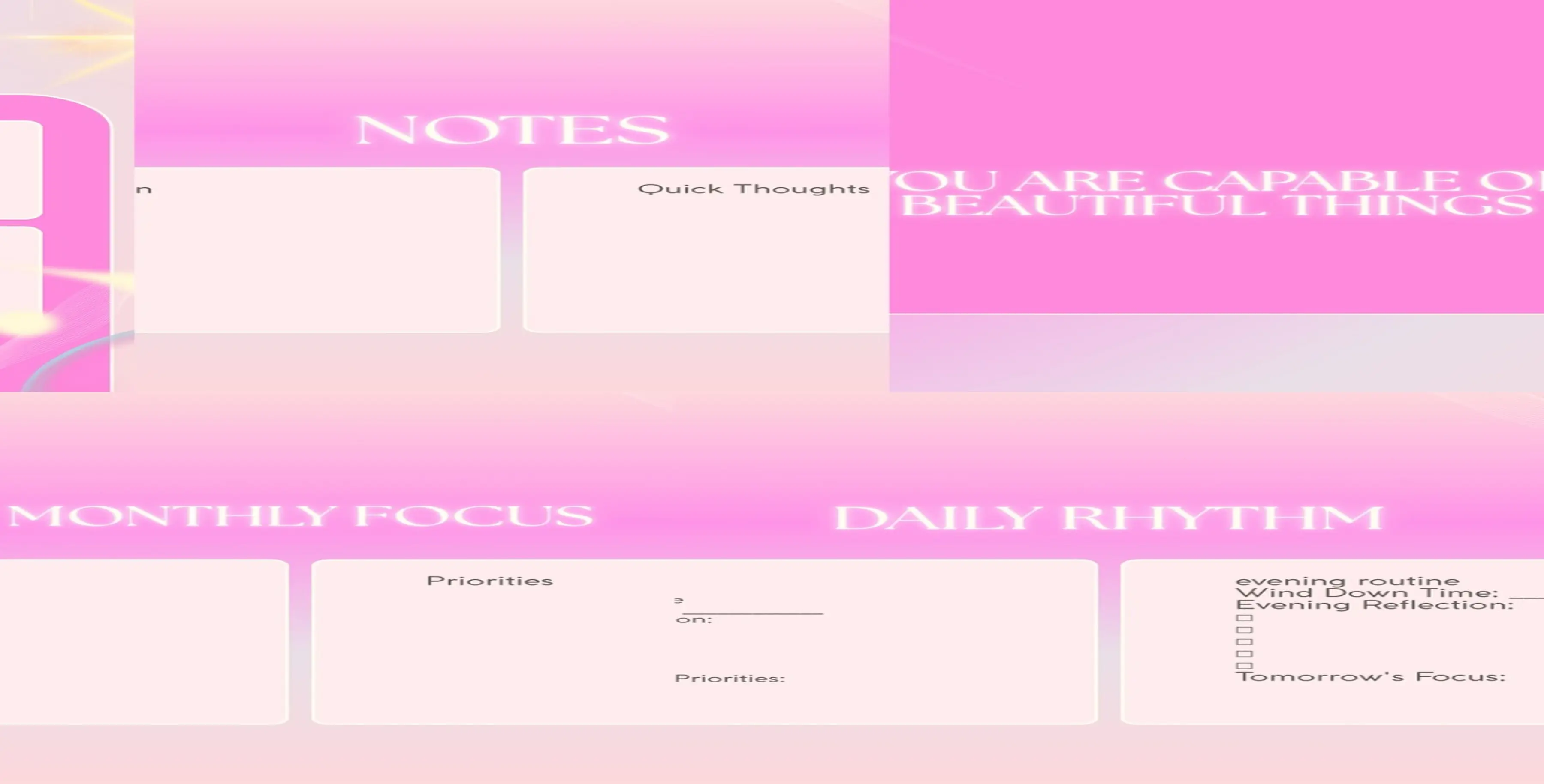 SOFT PINK DIGITAL PLANNER