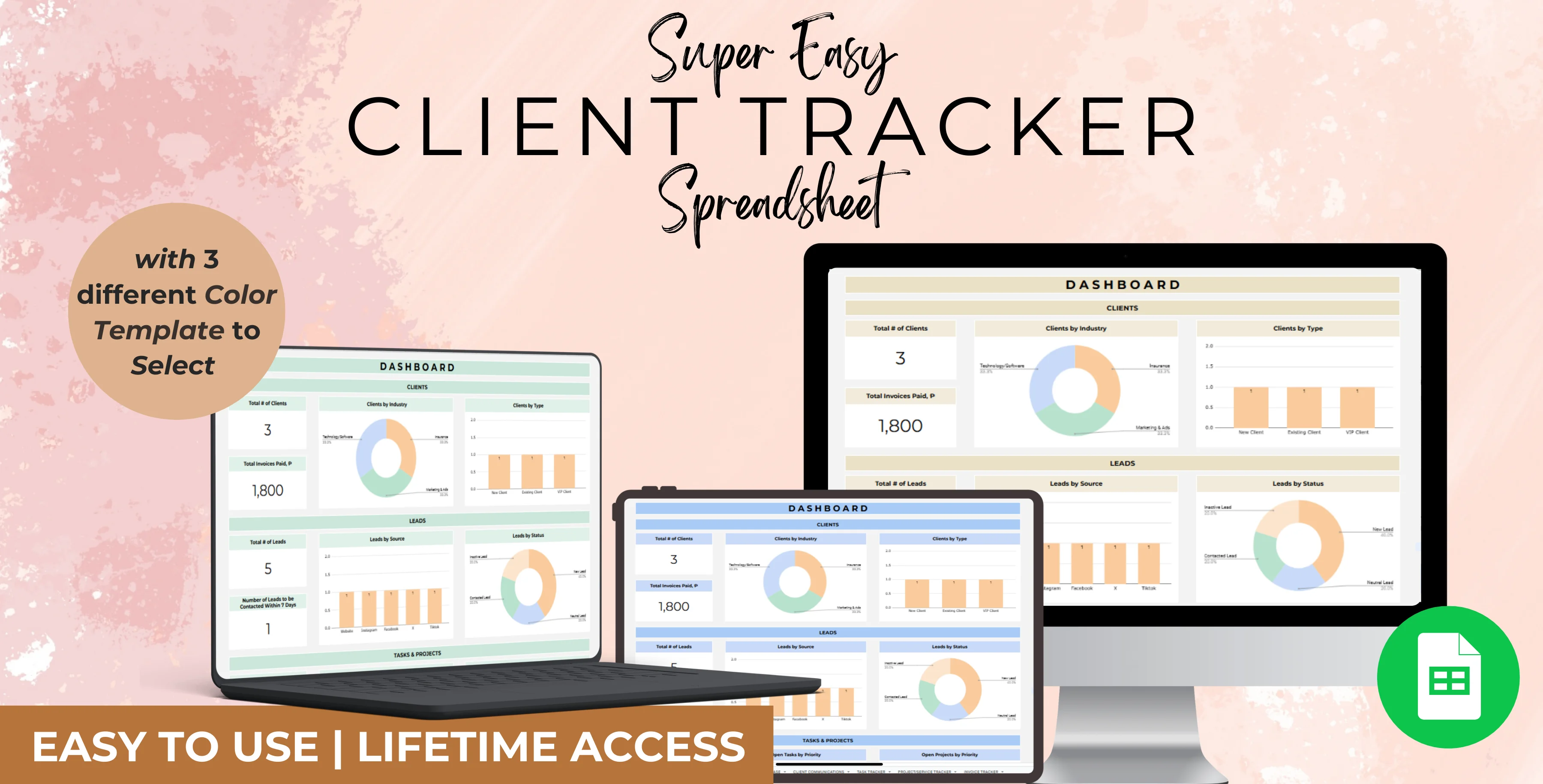 Super Easy Client Tracker Spreadsheet (Google Sheets Template)