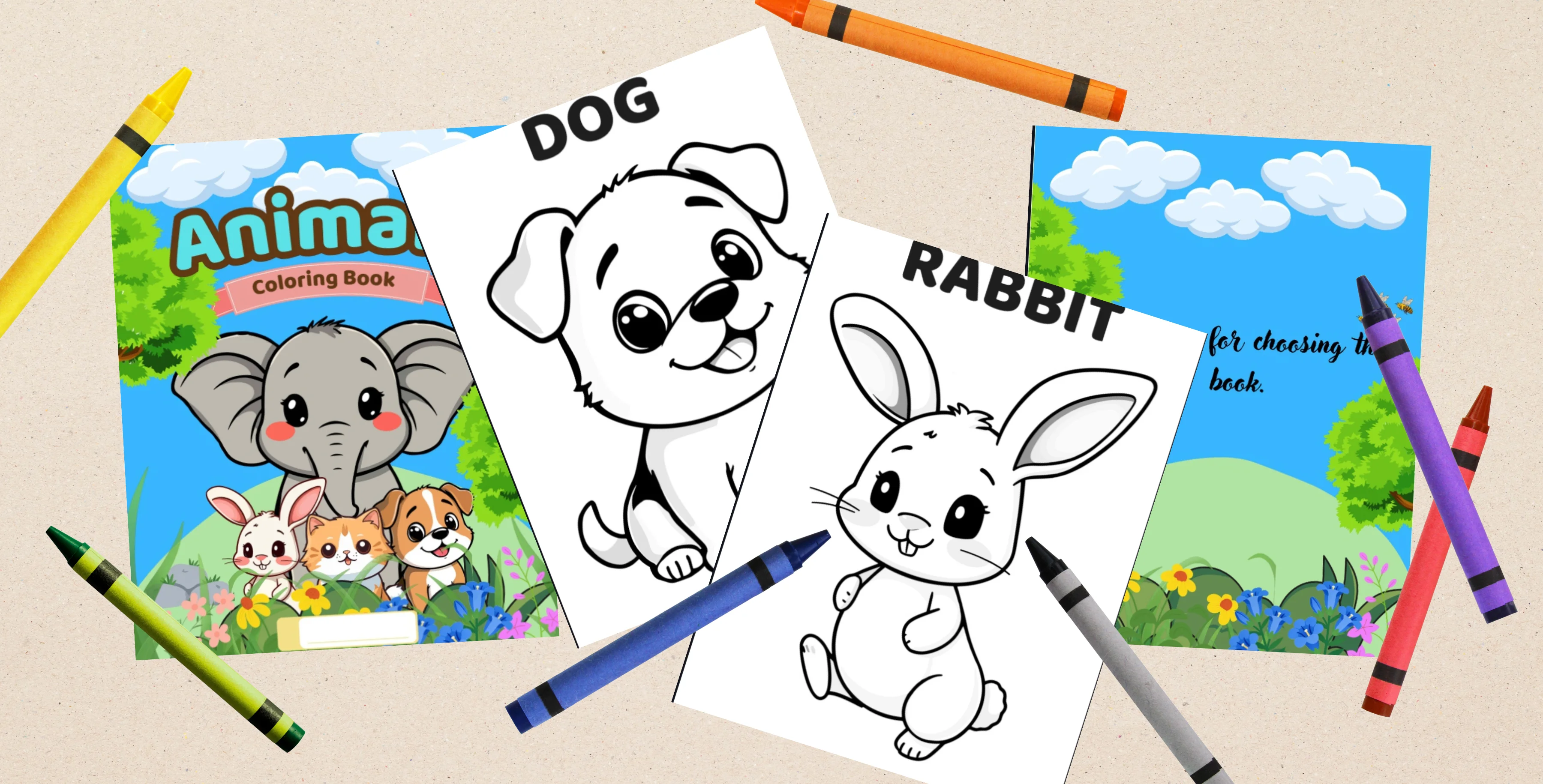 animal coloring book