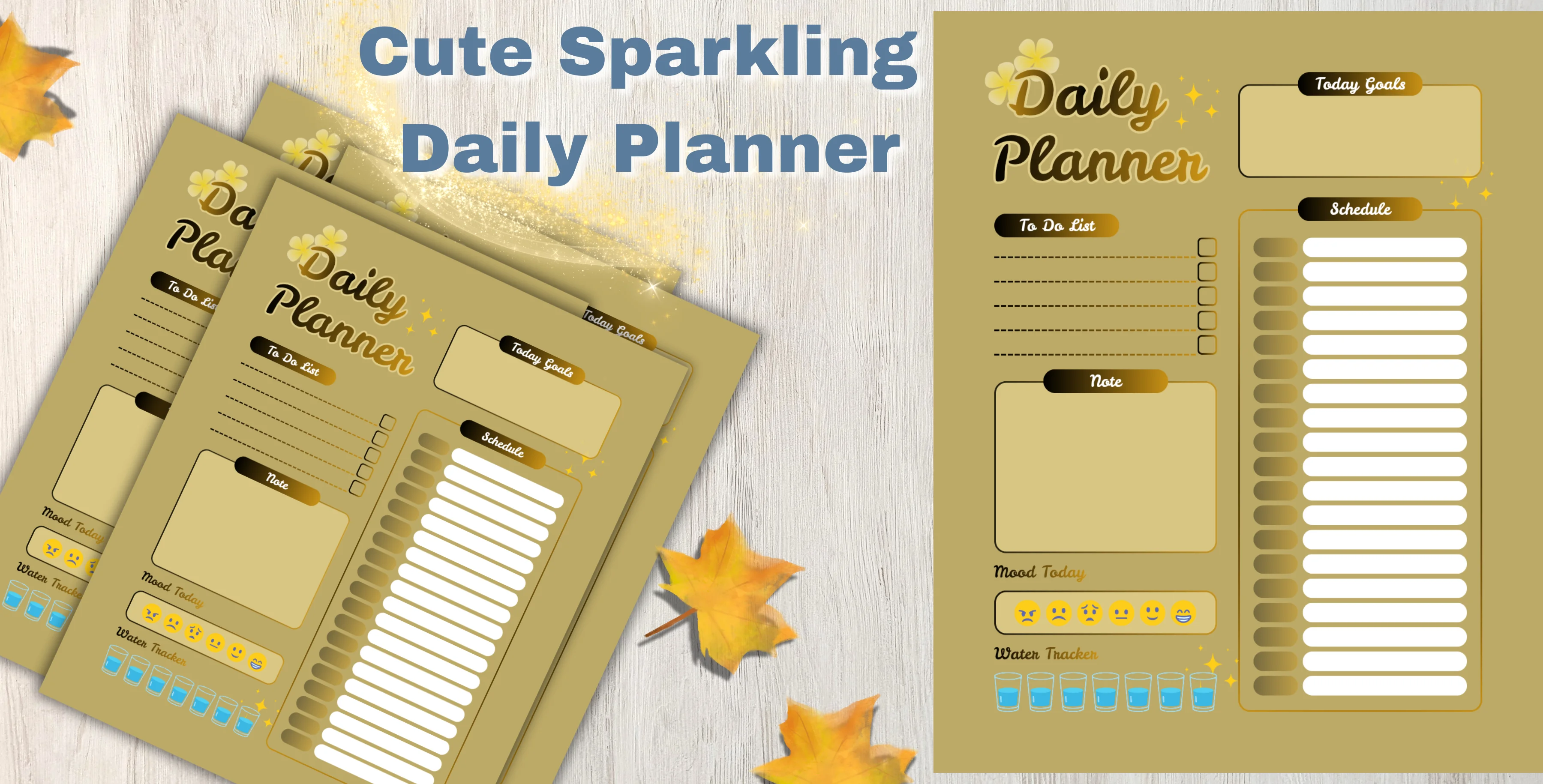 Cute Sparkling Daily Planner