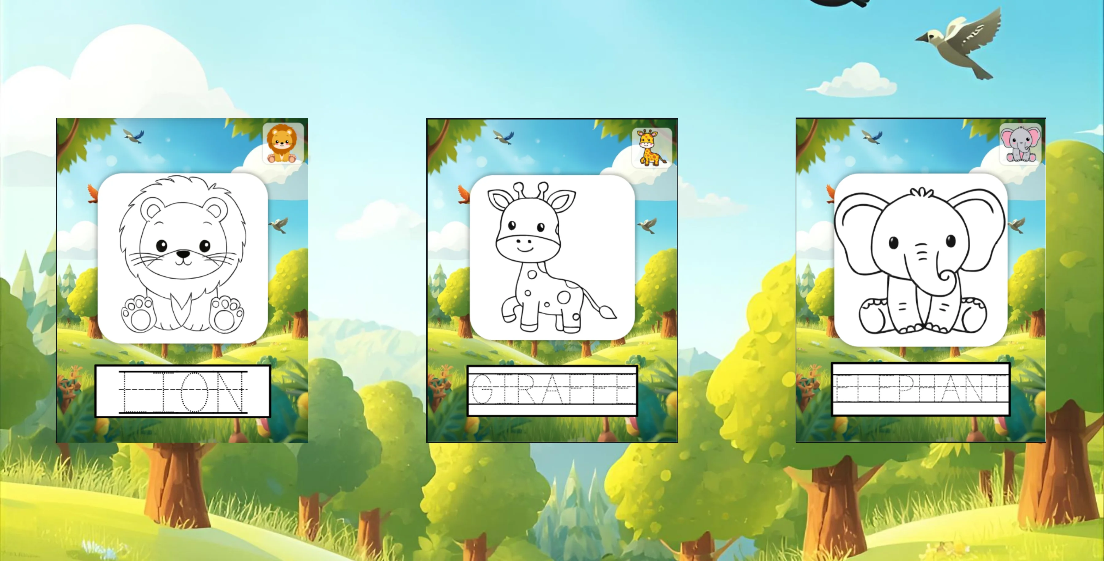 Into The Wild: Tracing and Coloring Book