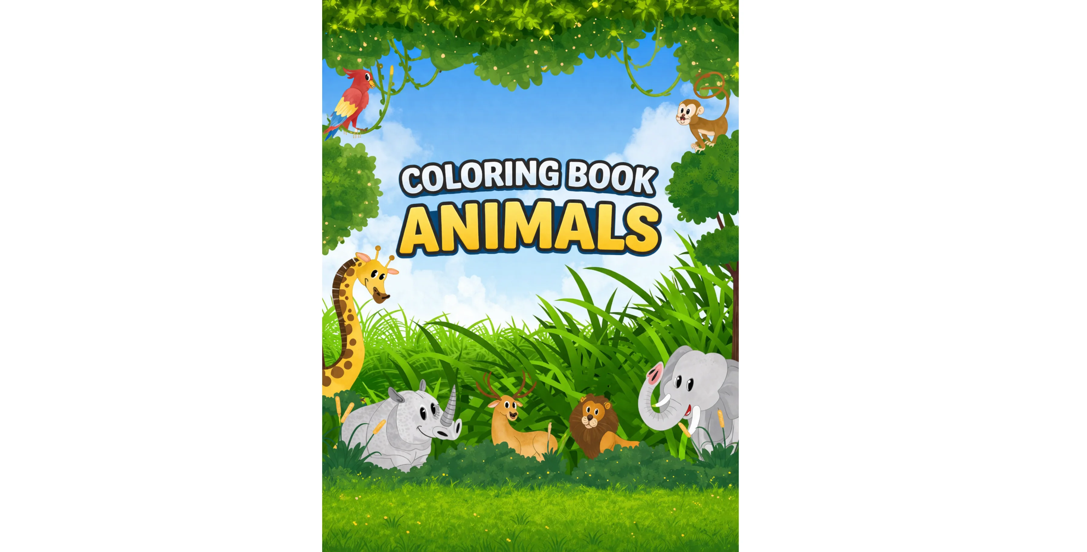 Coloring book animals for kids PDF,