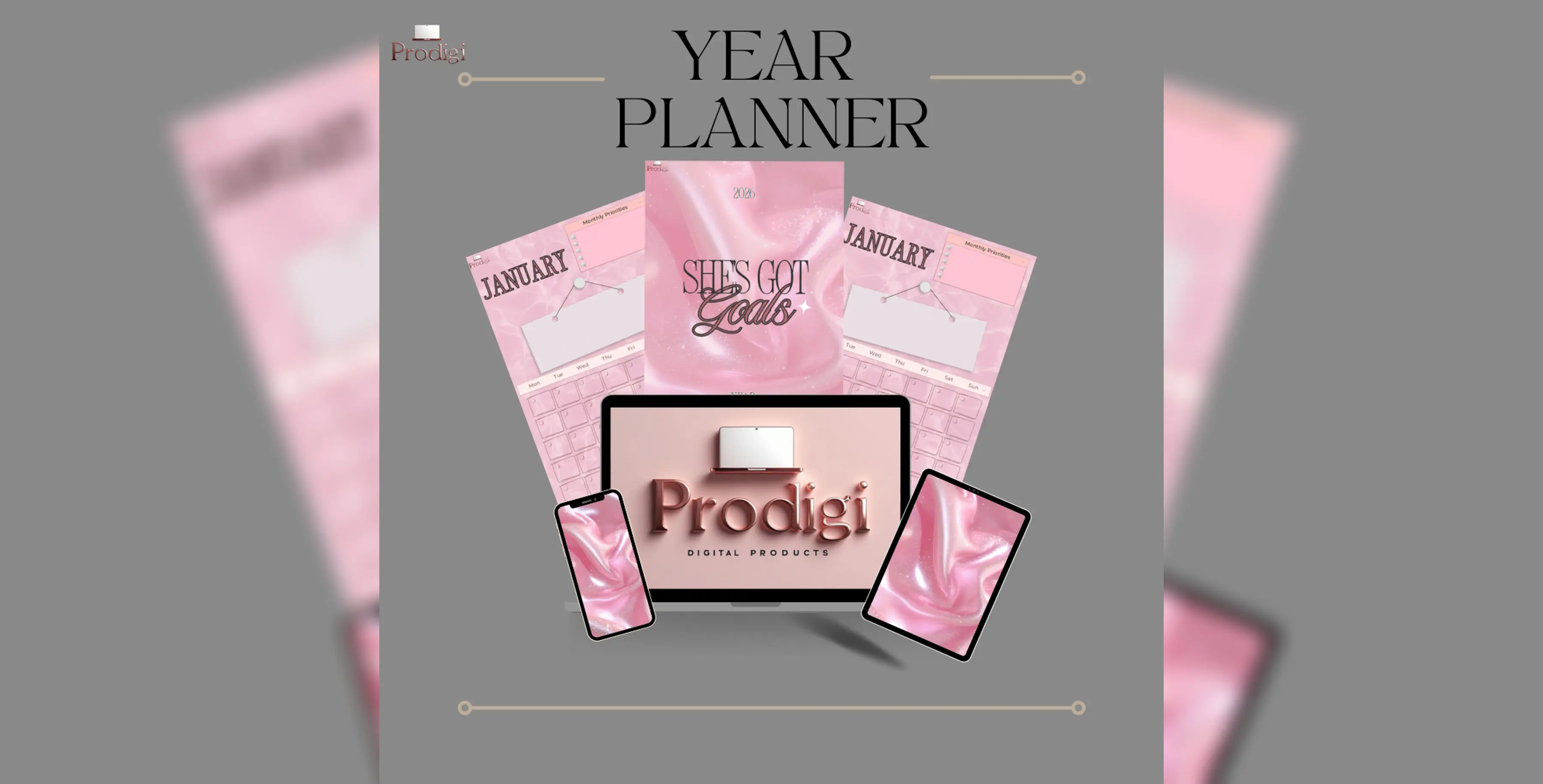 Prodigi | Year Planner 2026 - PDF