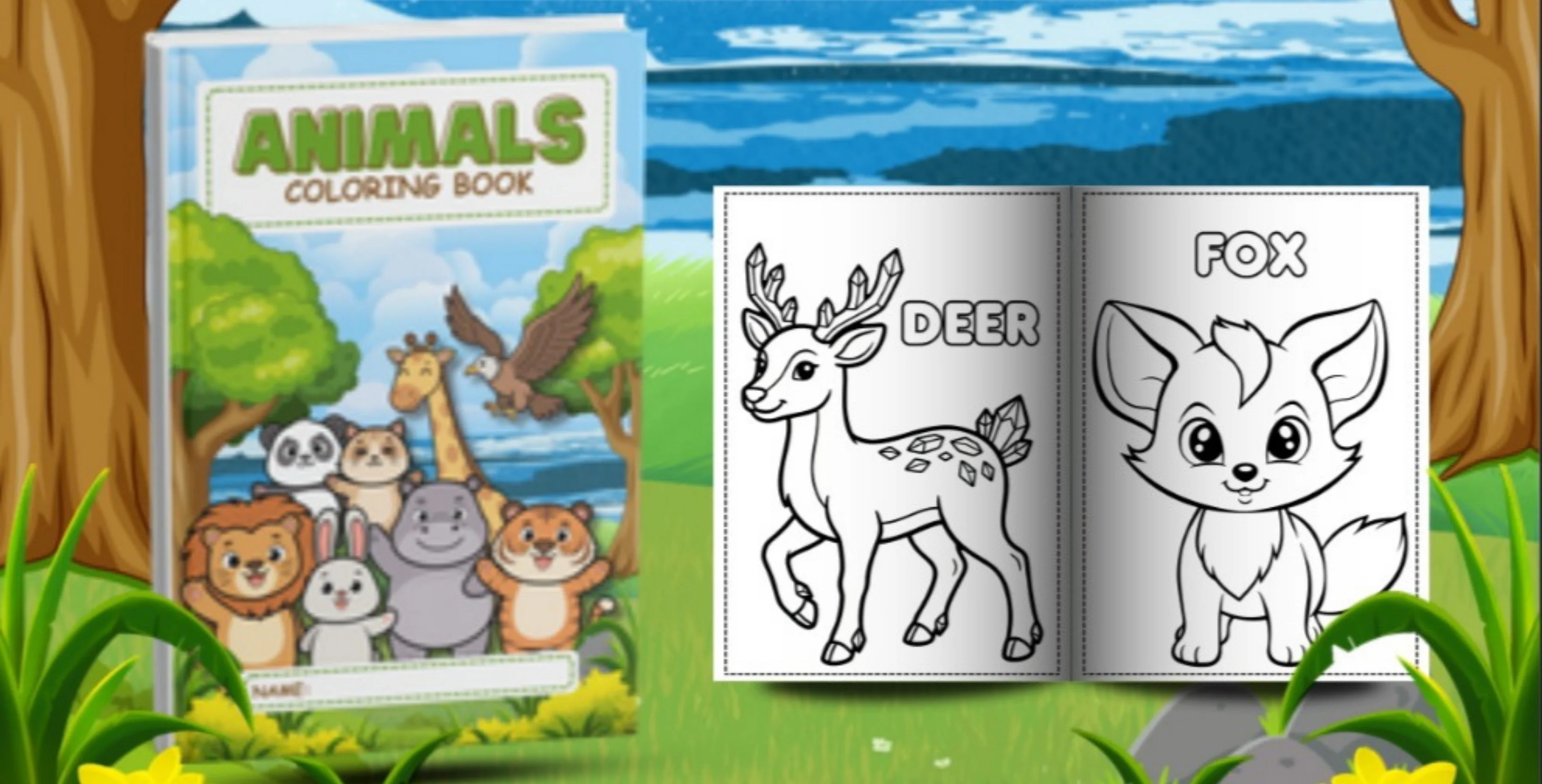 Animals Coloring Book for Kids