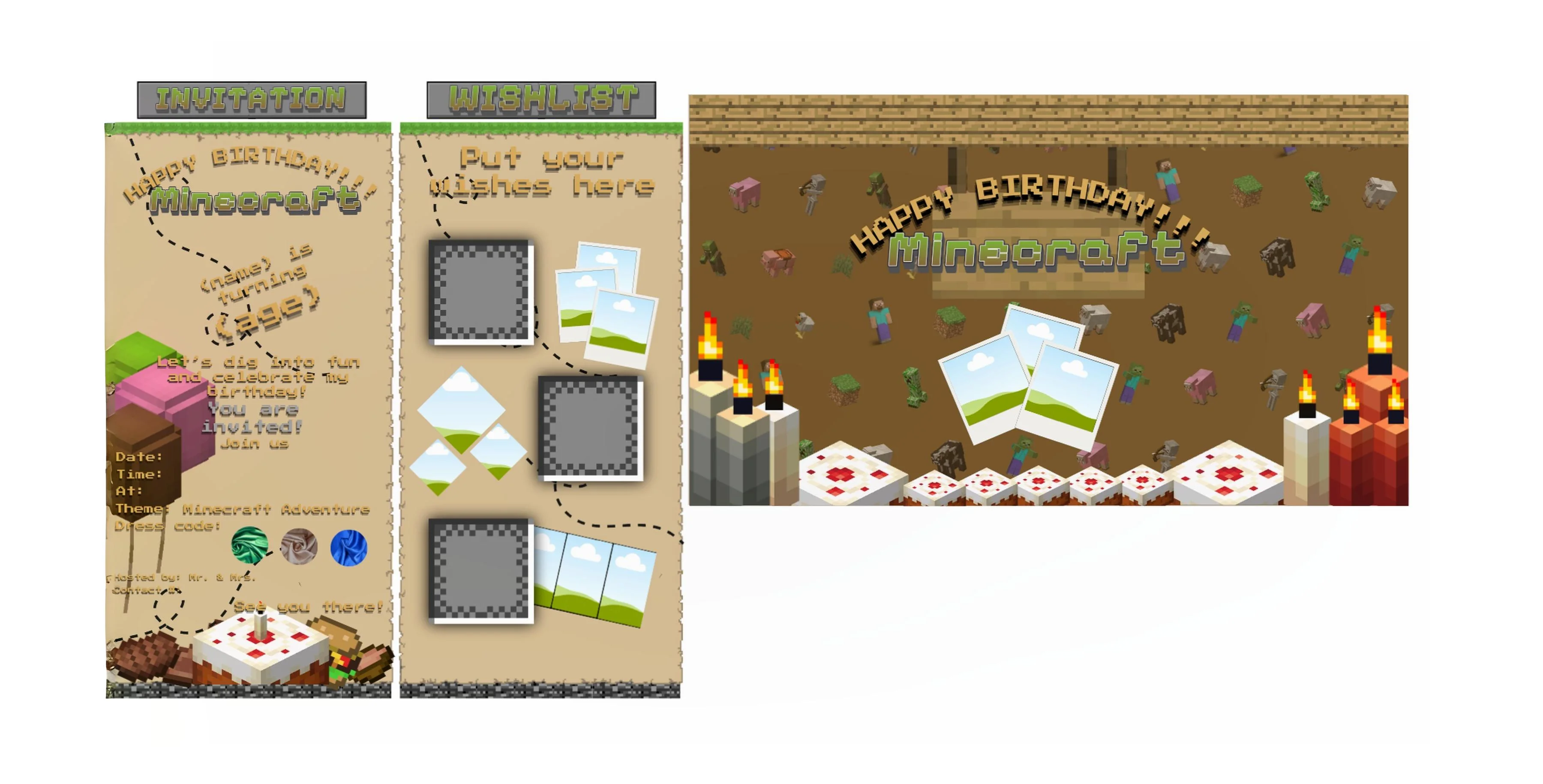 Minecraft Birthday theme