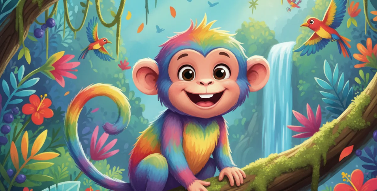 🌈 MiMeet Milo, the colorful little monkey who tealo the Rainbow Monkey – A Story About Being Unique