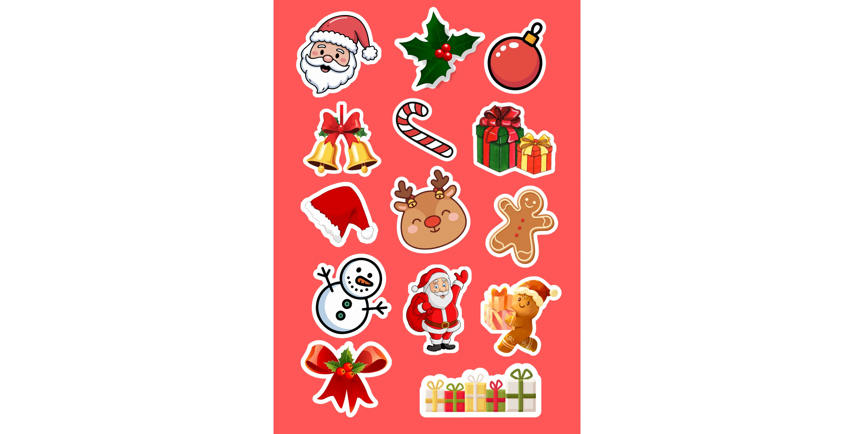 CHEEERFUL CHRISTMAS STICKERS