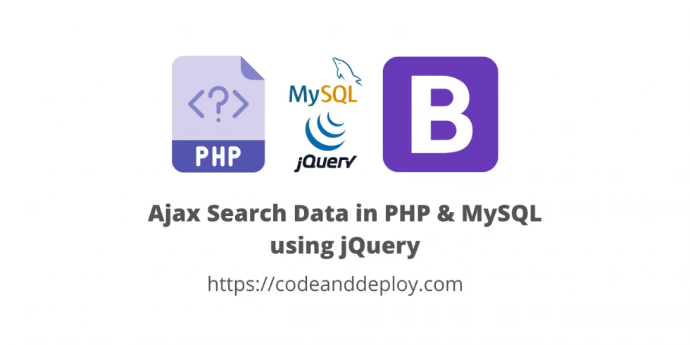 Ajax Search Data in PHP & MySQL using jQuery