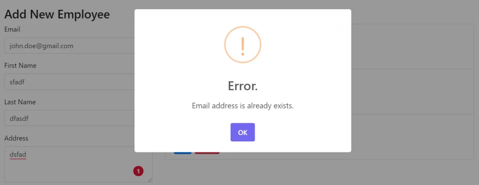 How To Check Email Address Is Already Exists in the Database?