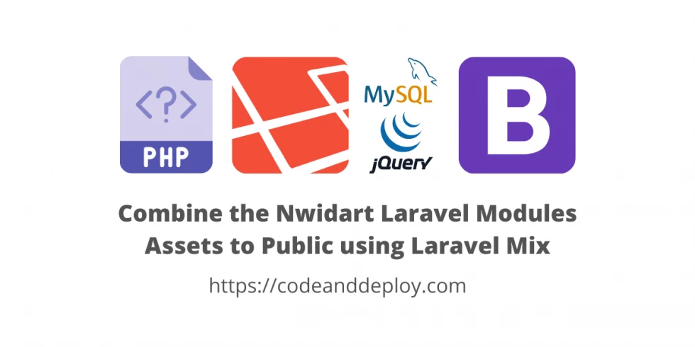 Combine the Nwidart Laravel Modules Assets to Public using Laravel Mix