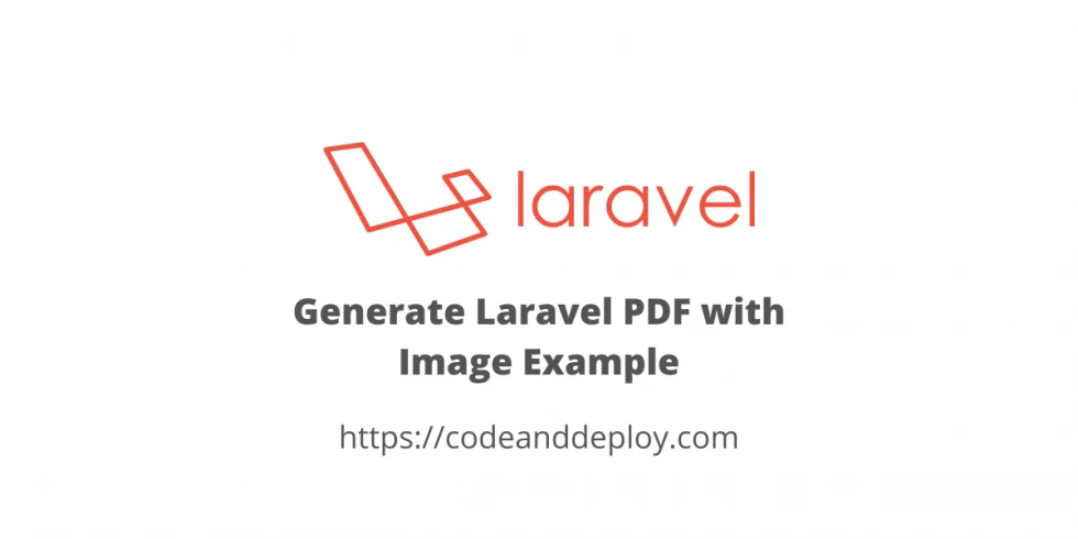 Generate Laravel PDF with Image Example