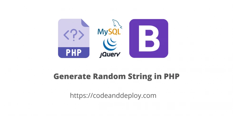 Generate Random String in PHP