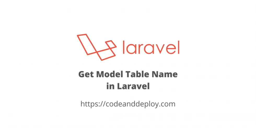 Get Model Table Name in Laravel