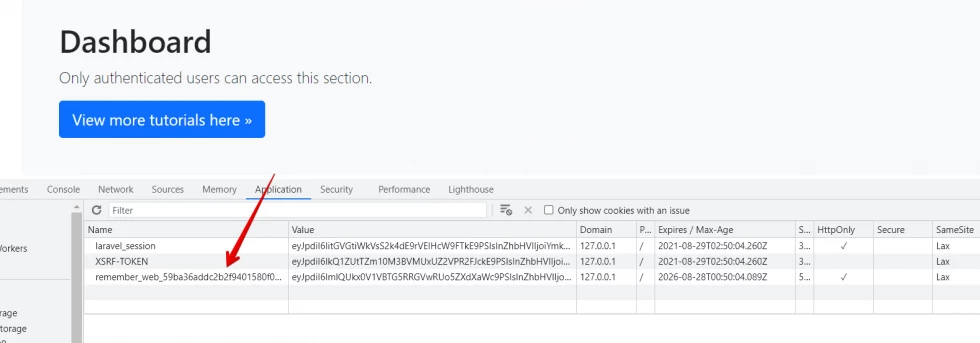 laravel remember me auth