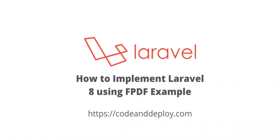 How to Implement Laravel 9 using FPDF Example