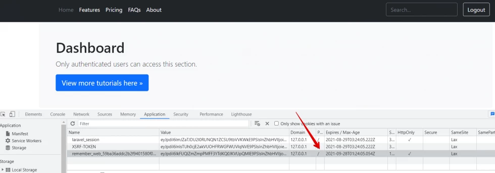 implement a remember me function with custom time expiration to your Laravel login