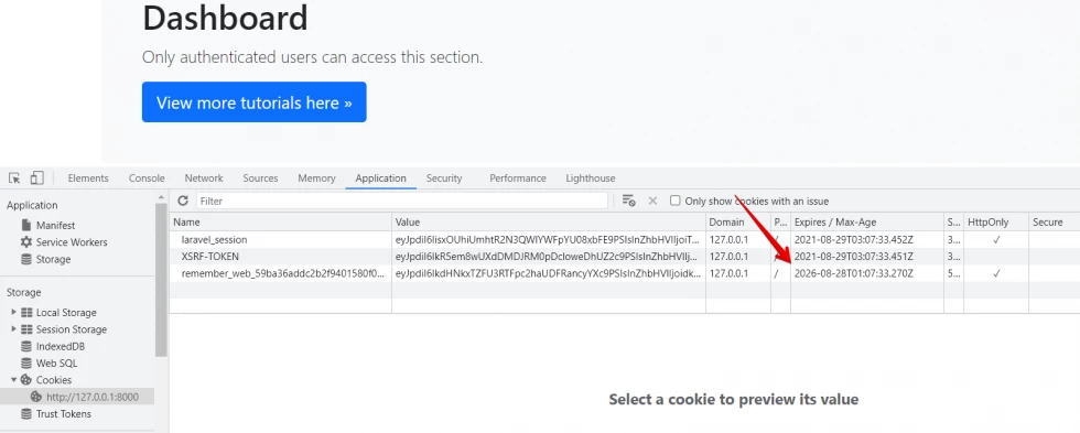laravel login remember me with custom expiration