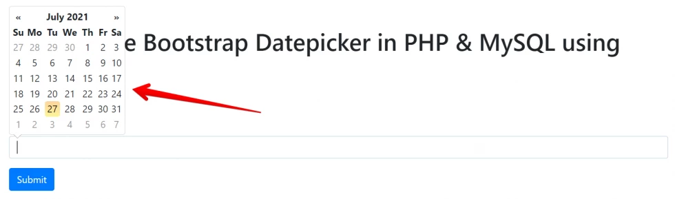 Bootstrap Datepicker