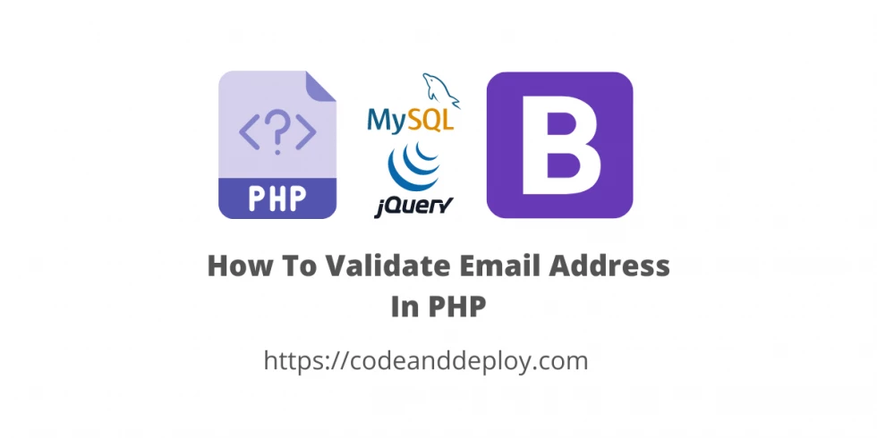 How To Validate Email Address In PHP with jQuery & Ajax