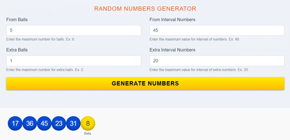 Javascript Random Number Generator