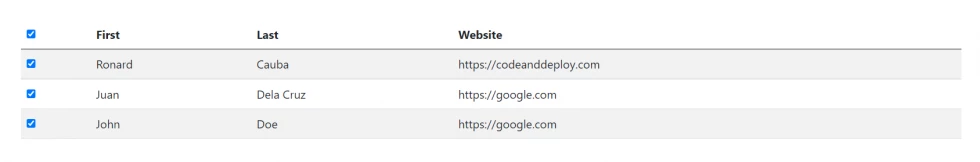 jquery table multi check plugin