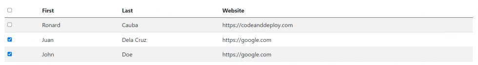 jquery table check all plugin