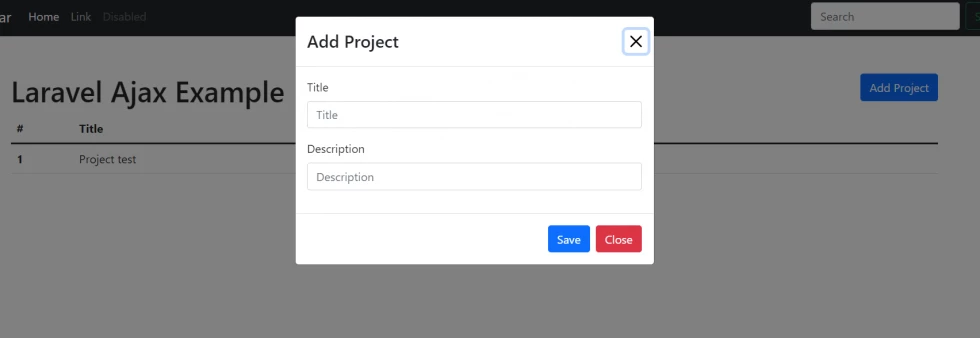 laravel ajax example