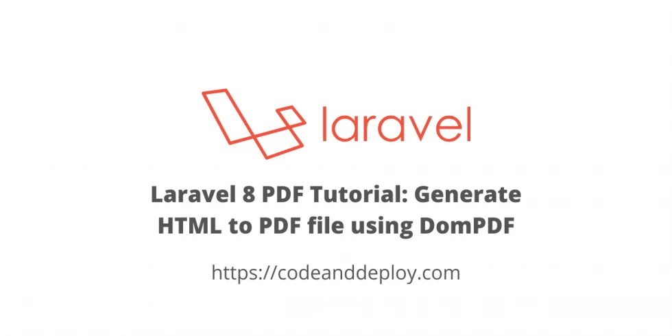 Laravel 9 PDF Tutorial: Generate HTML to PDF using DomPDF