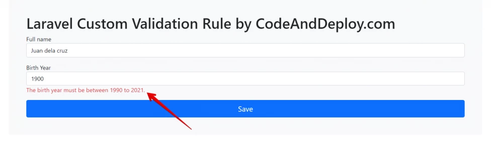 Laravel Custom Validation Rules