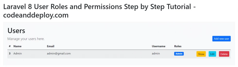 laravel permission