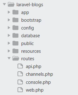 laravel structure