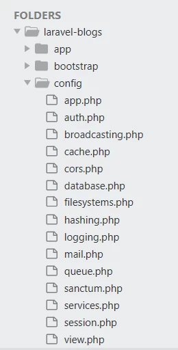 laravel project structure