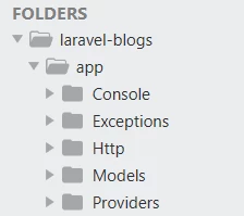 laravel structure