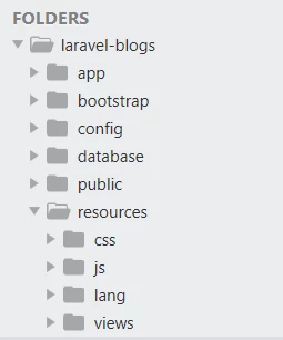 laravel structure
