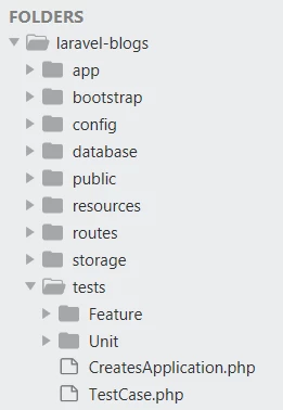laravel structure