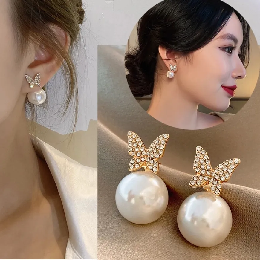 50 Styles Korean Girl Pearl Earrings Stud Set