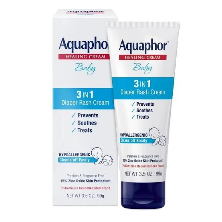 Aquaphor Baby 3-in-1 Diaper Rash Cream (99g)