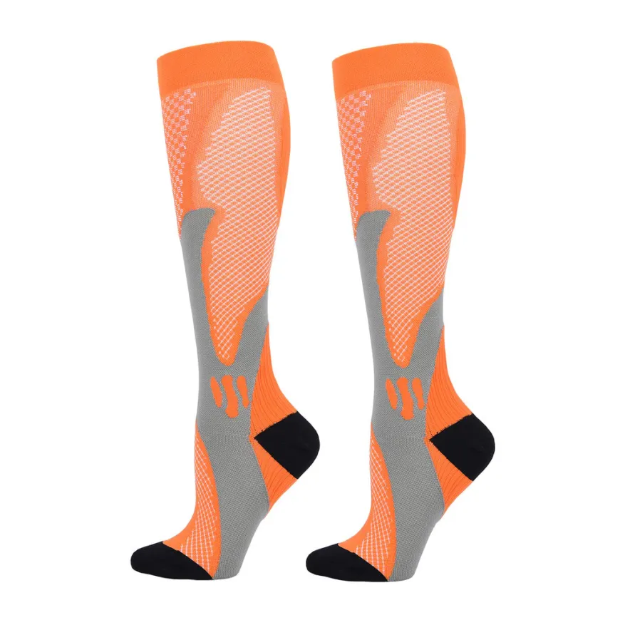 Compression Sports Socks Unisex - Outdoor Football, Running, Cycling, Varicose Vein Relief