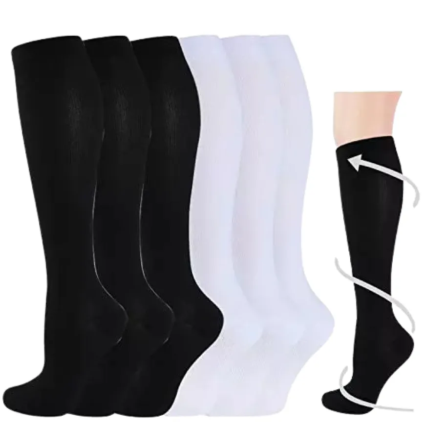 Compression Socks Kneel High 30 Mmgh Women Men Compression Stocking Best for Athletic Edema Diabetic Flight Socks Shin Splints