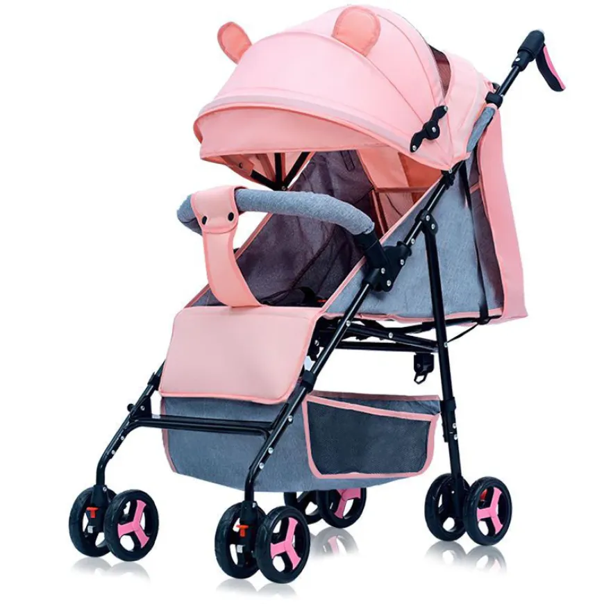 Baby Stroller with Canopy and Compact Design