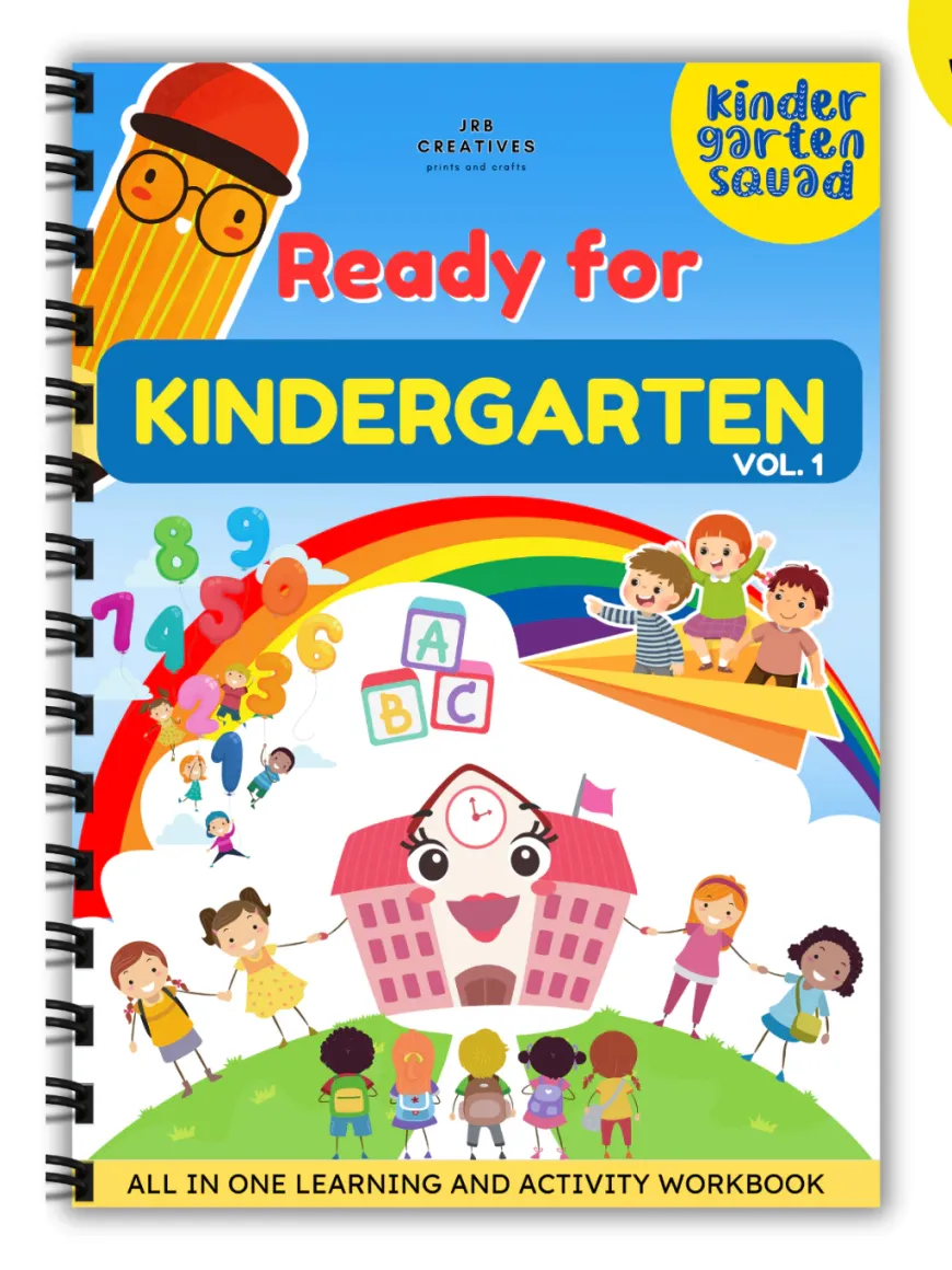 ALL IN ONE - Learning, Coloring, Activitiy and Tracing Workbook (Preschool - Kinder)