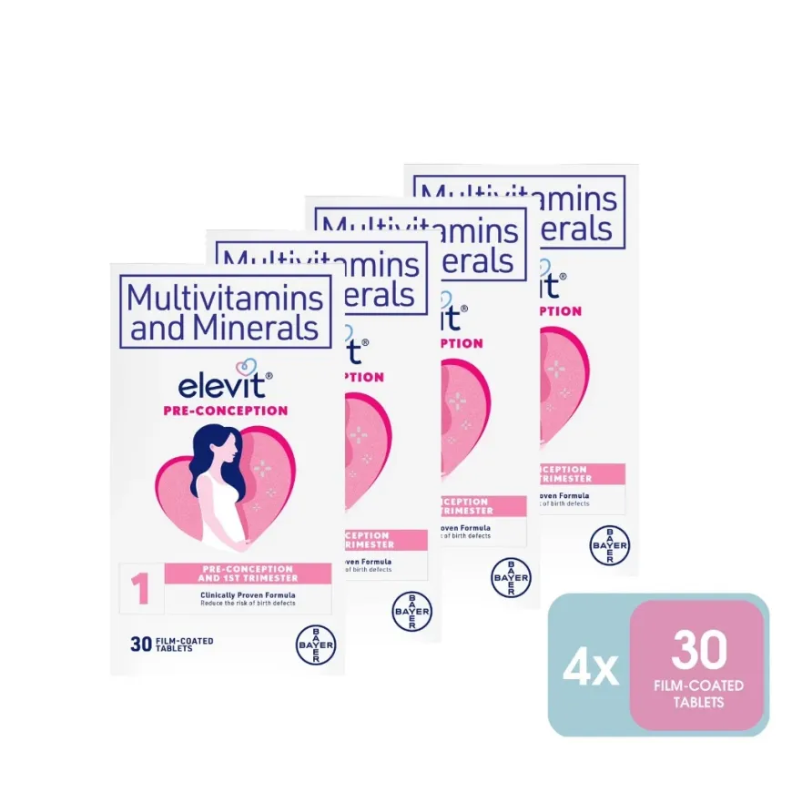 Elevit® 1 Pre-Conception 30 Cap x4