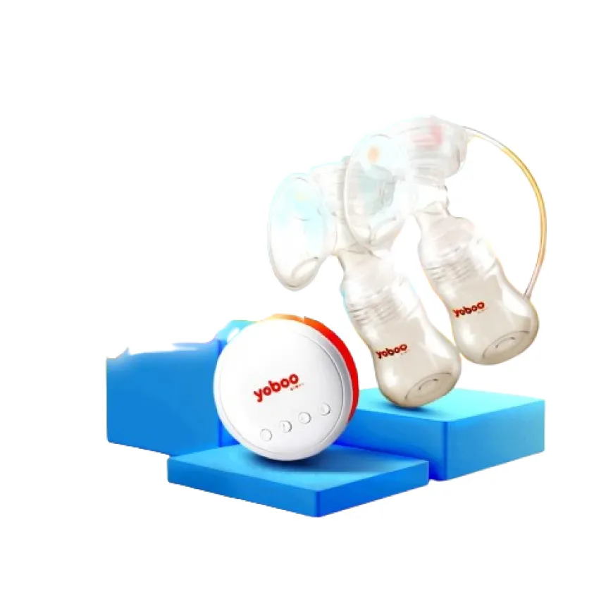 Yoboo Double Electric Breast Pump-Light Painless Pumping | 300ML Feeding Baby Bottle | Easy To Use