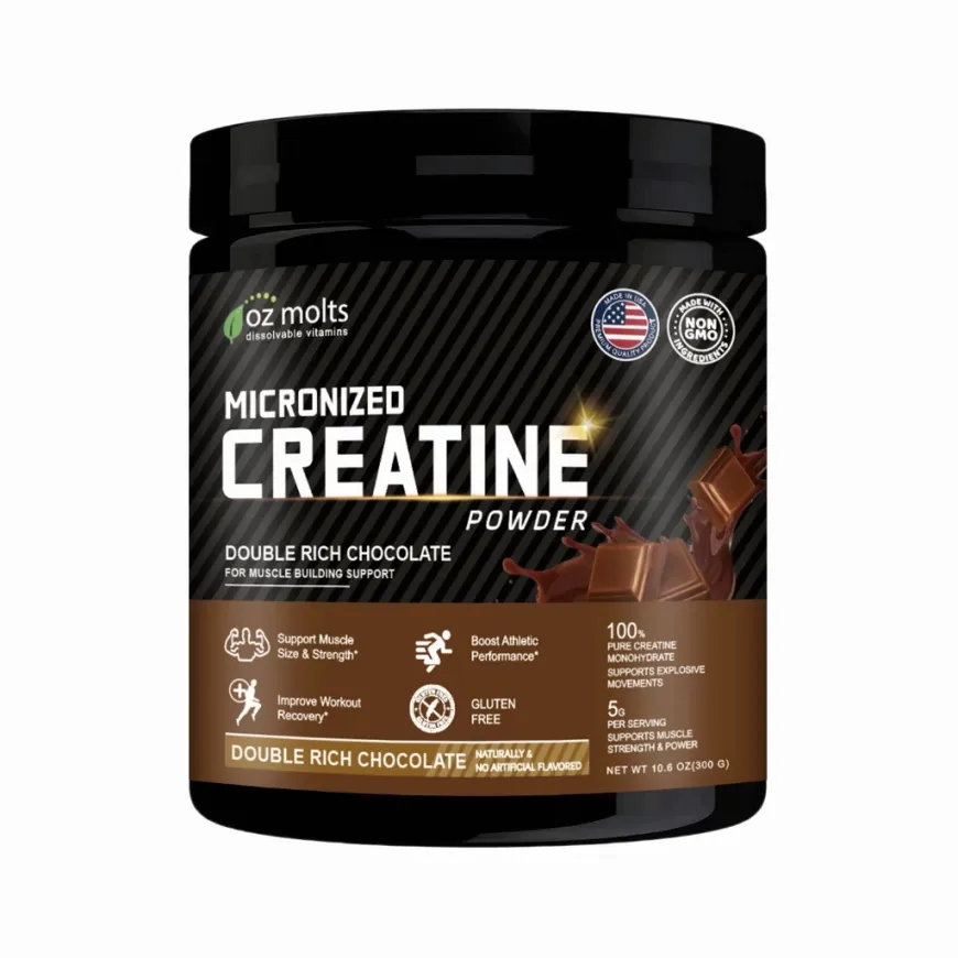 300g Ozmolts Creatine Monohydrate Powder to Support Muscle Growth