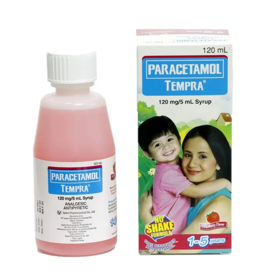 TEMPRA Paracetamol Strawberry Syrup 120ml
