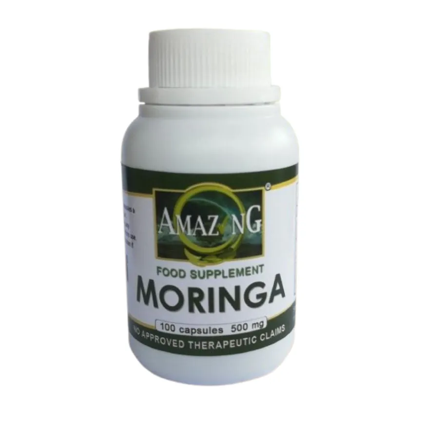 Moringa Capsules-Amazing Food Supplement Malunggay 500mg Bottle of 100 FDA Registered