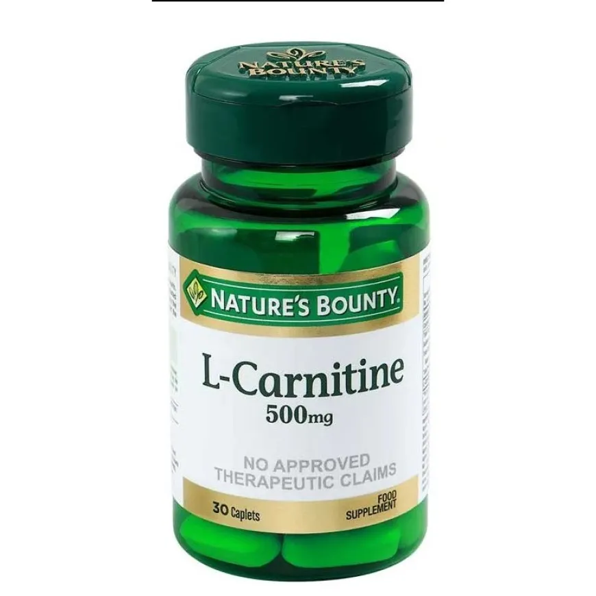 Nature's Bounty L-Carnitine Food Supplement 500mg x 30 Caplets