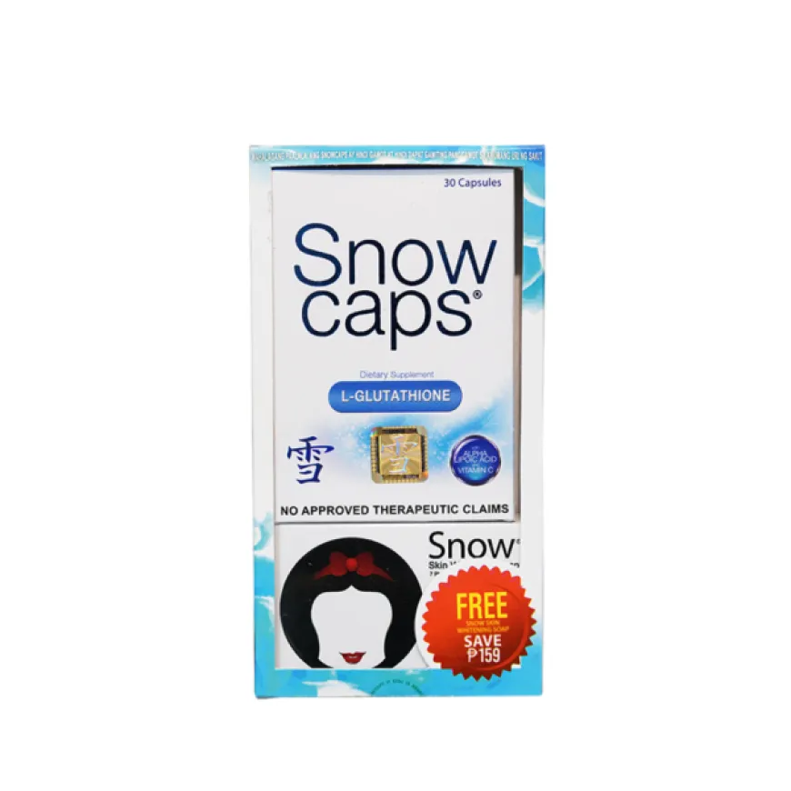Snow 30 capsules 500mg with Free Soap
