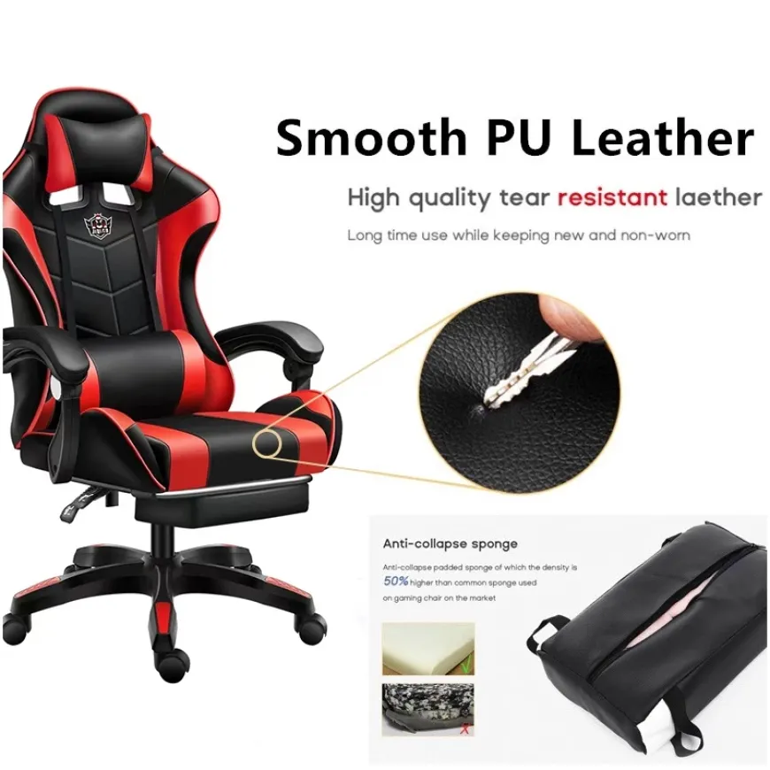 AIODIY Gaming Chair with Foot Rest Ergonomic Office Chair