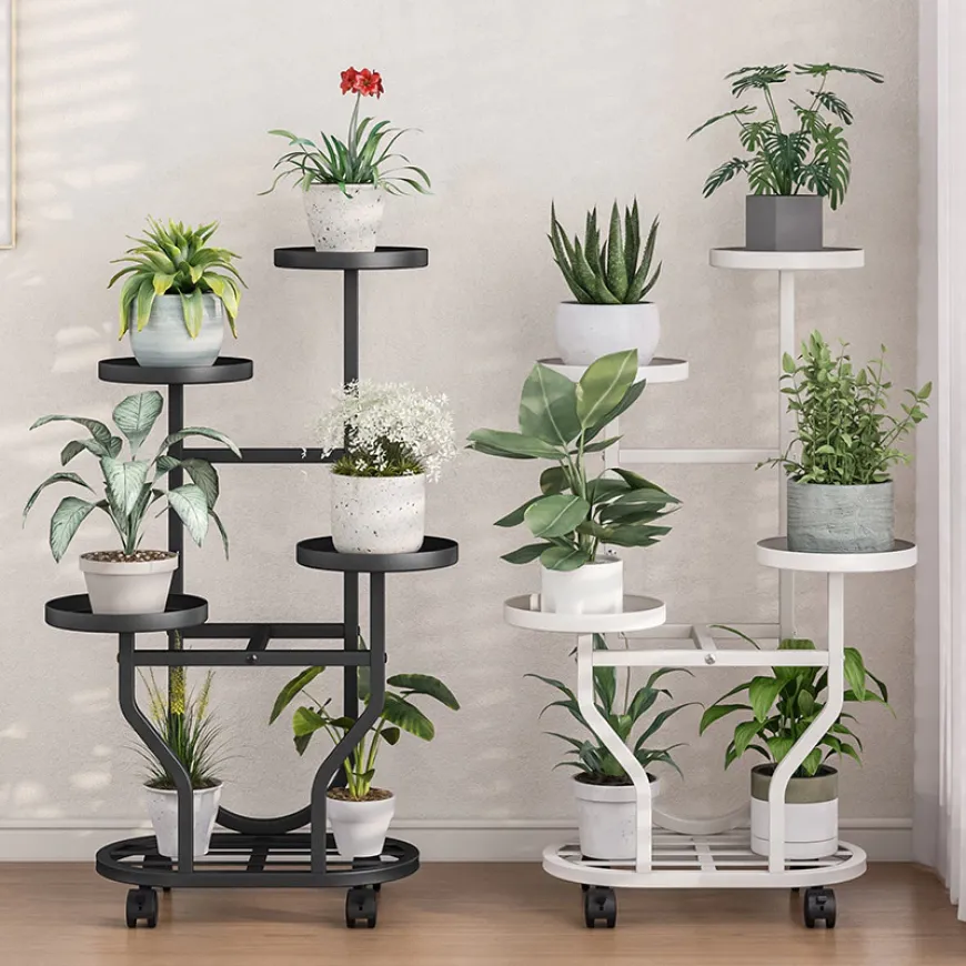 4/5/6/7-layer Metal Plant Stand Multi-layer Display Rack